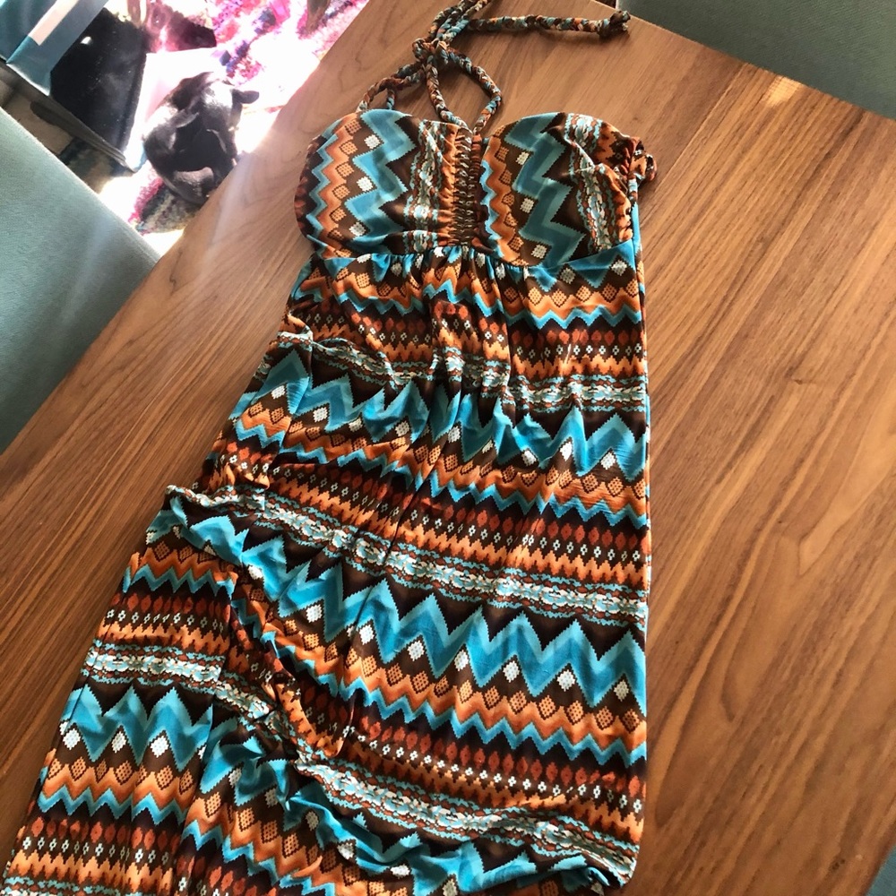 🪶Aztec print dress
